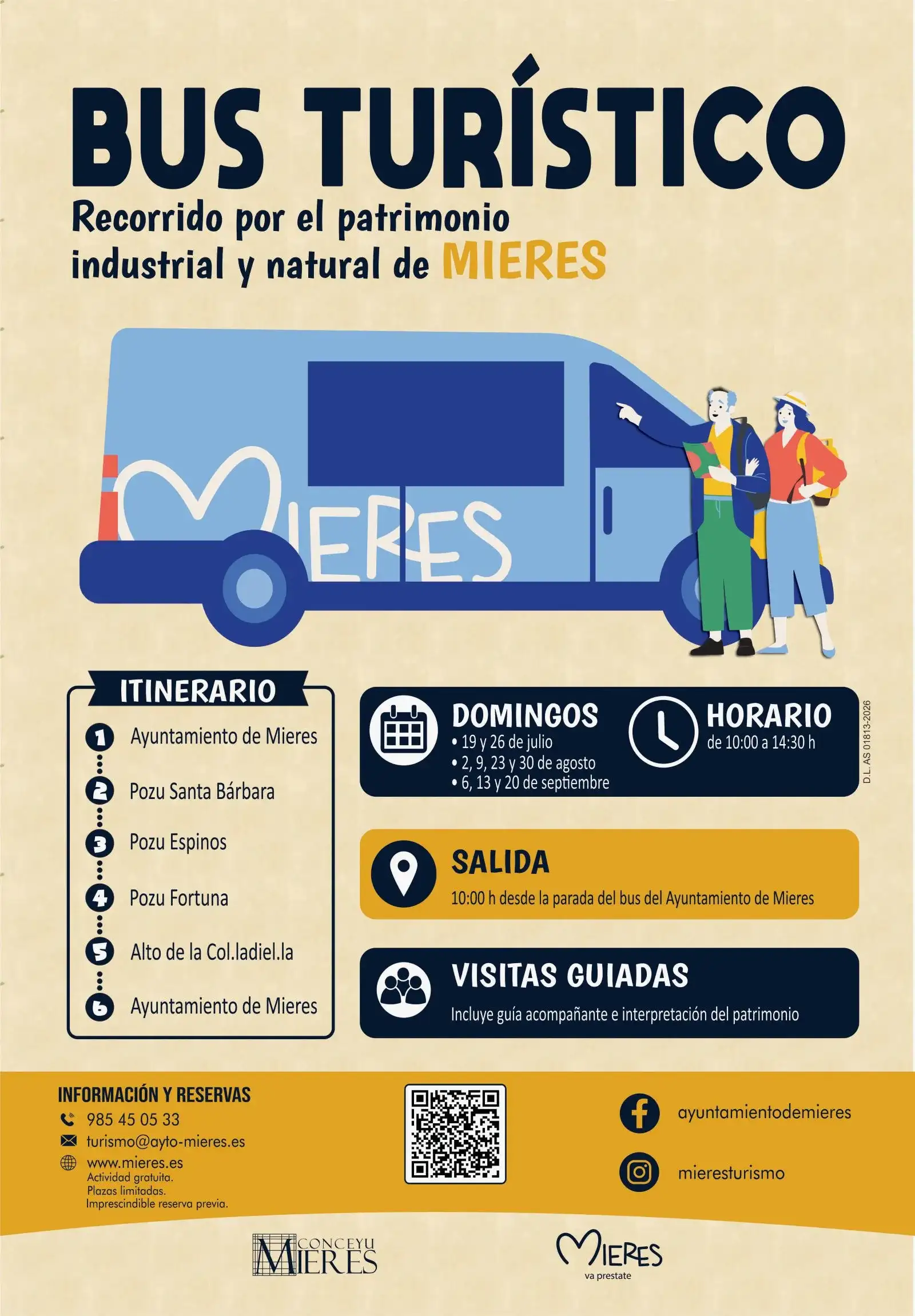 Bus turístico por el patrimonio industrial y natural de Mieres