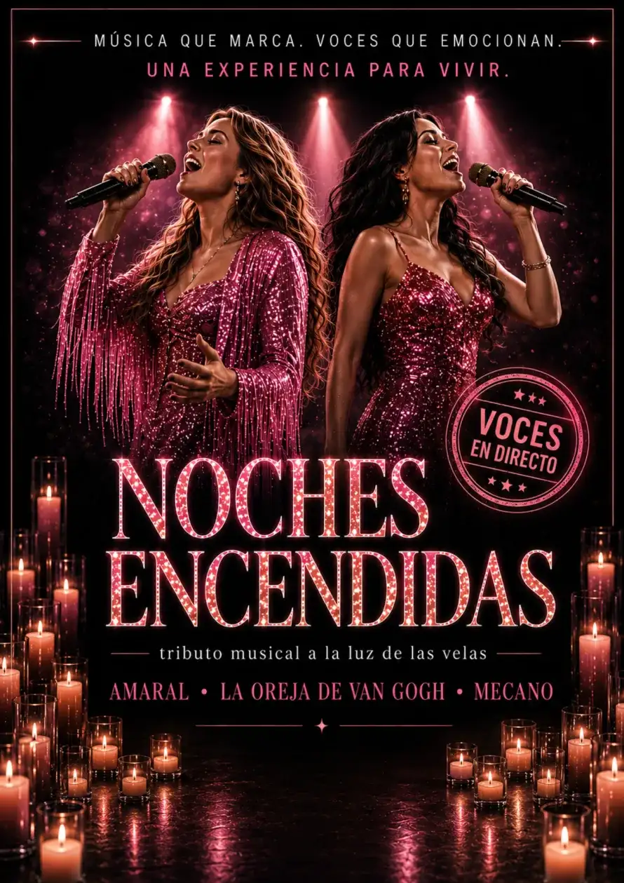 "NOCHES ENCENDIDAS: tributo a mecano".