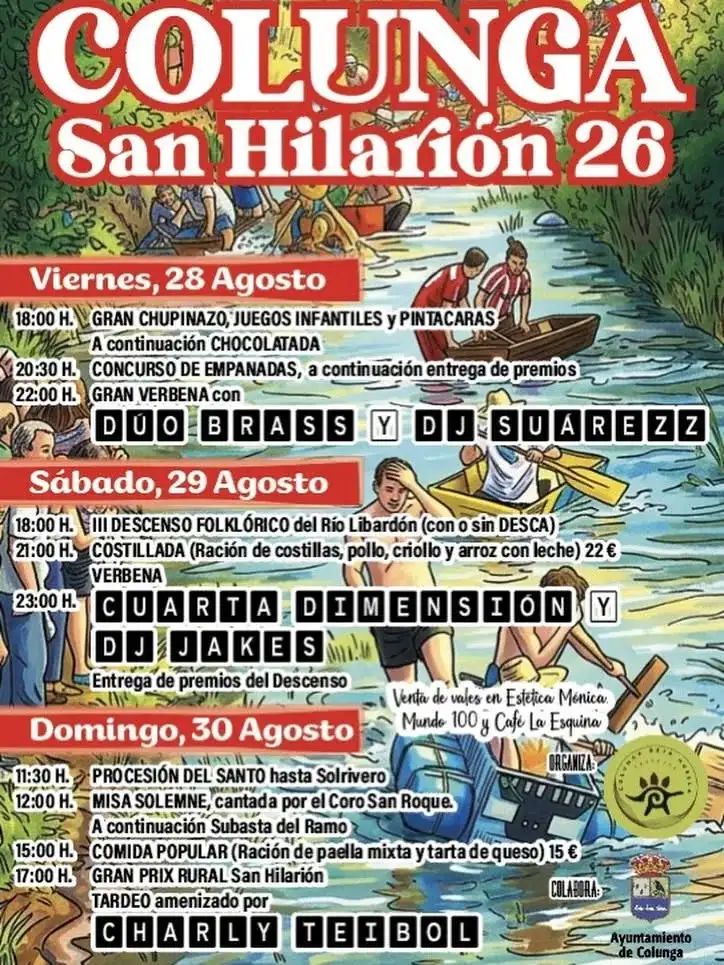 Fiestas de san hilarión 2026 en colunga