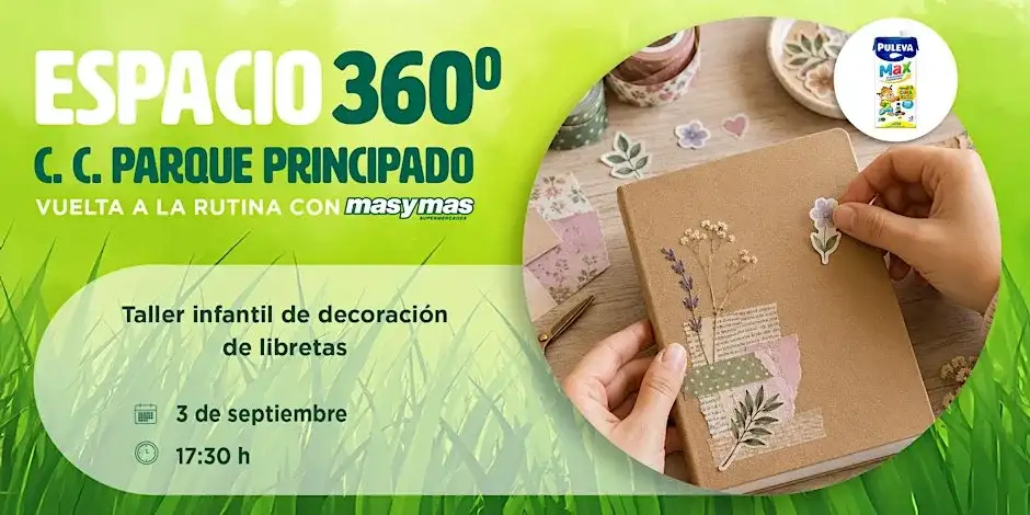 Taller infantil de decoración de libretas