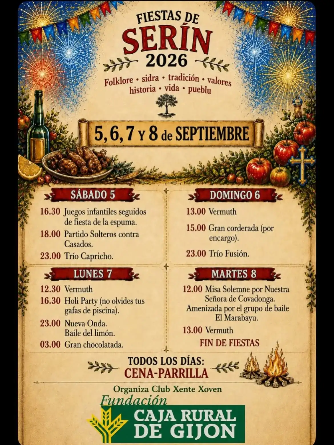 Fiestas de Serín. Juegos infantiles y fiesta de la espuma