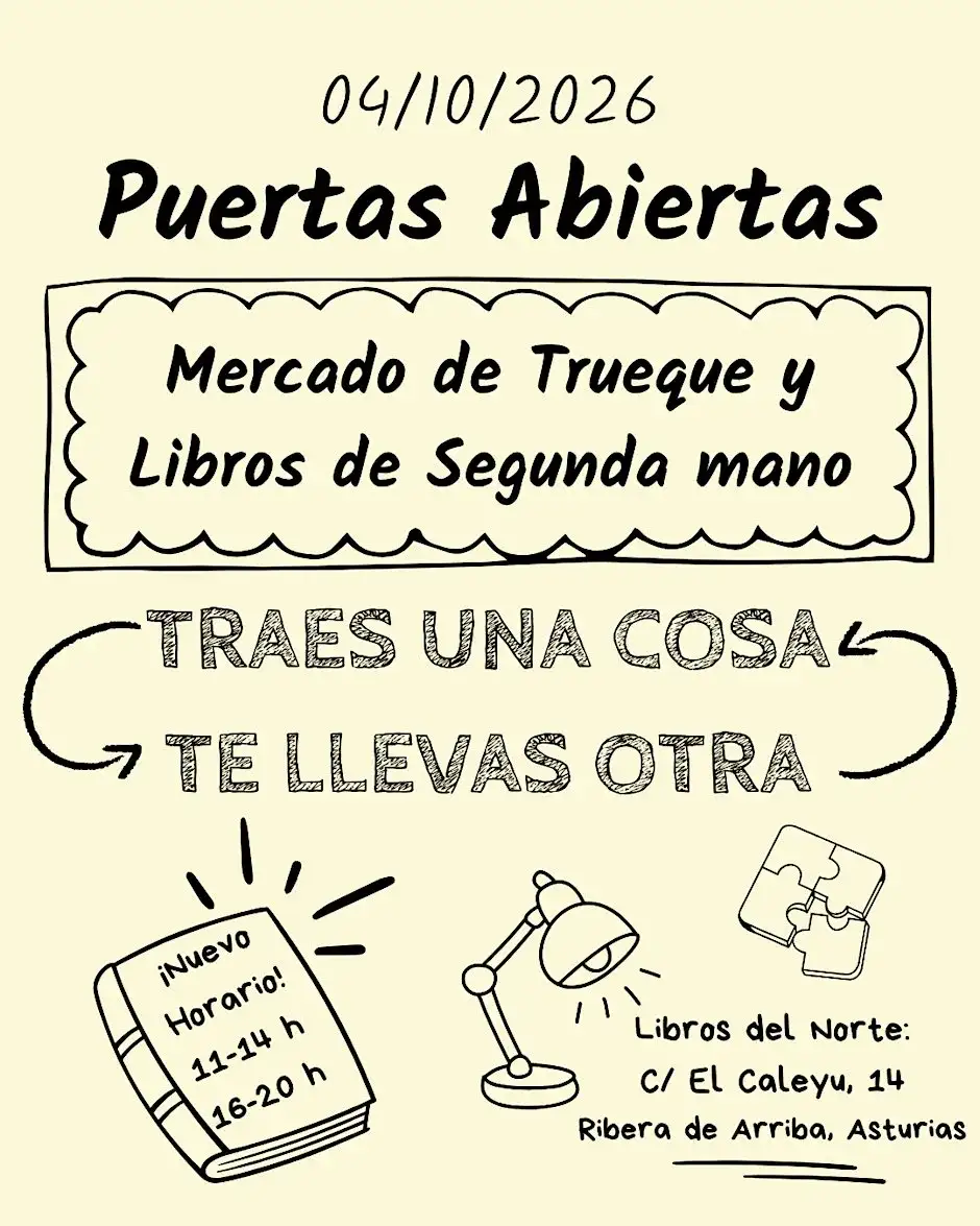 Dia de puertas abiertas: mercado de trueque y libros de ocasion