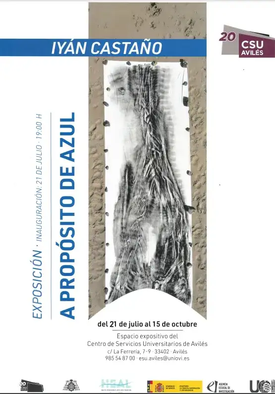 Exposición «a propósito de azul» de iyán castaño.