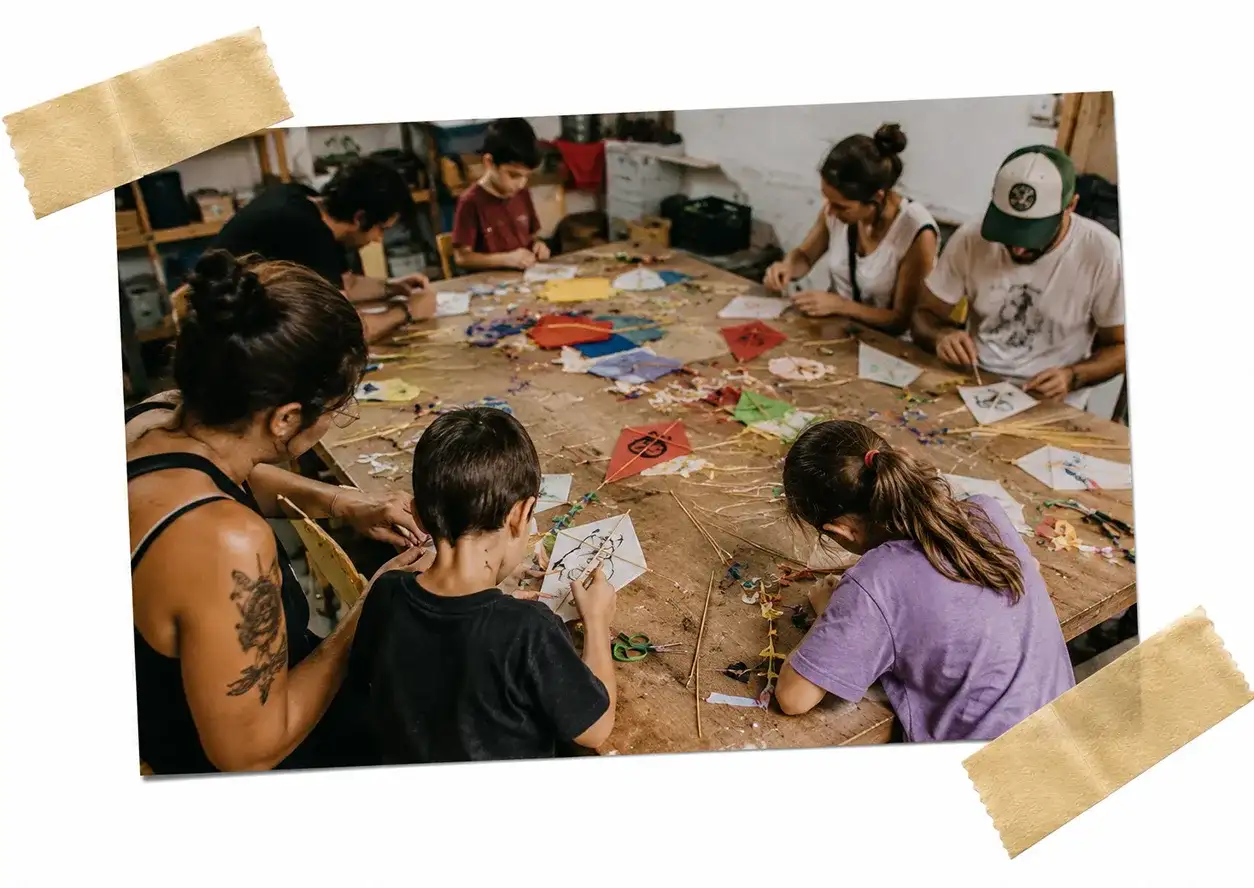 Muralismo para familias del festival parees