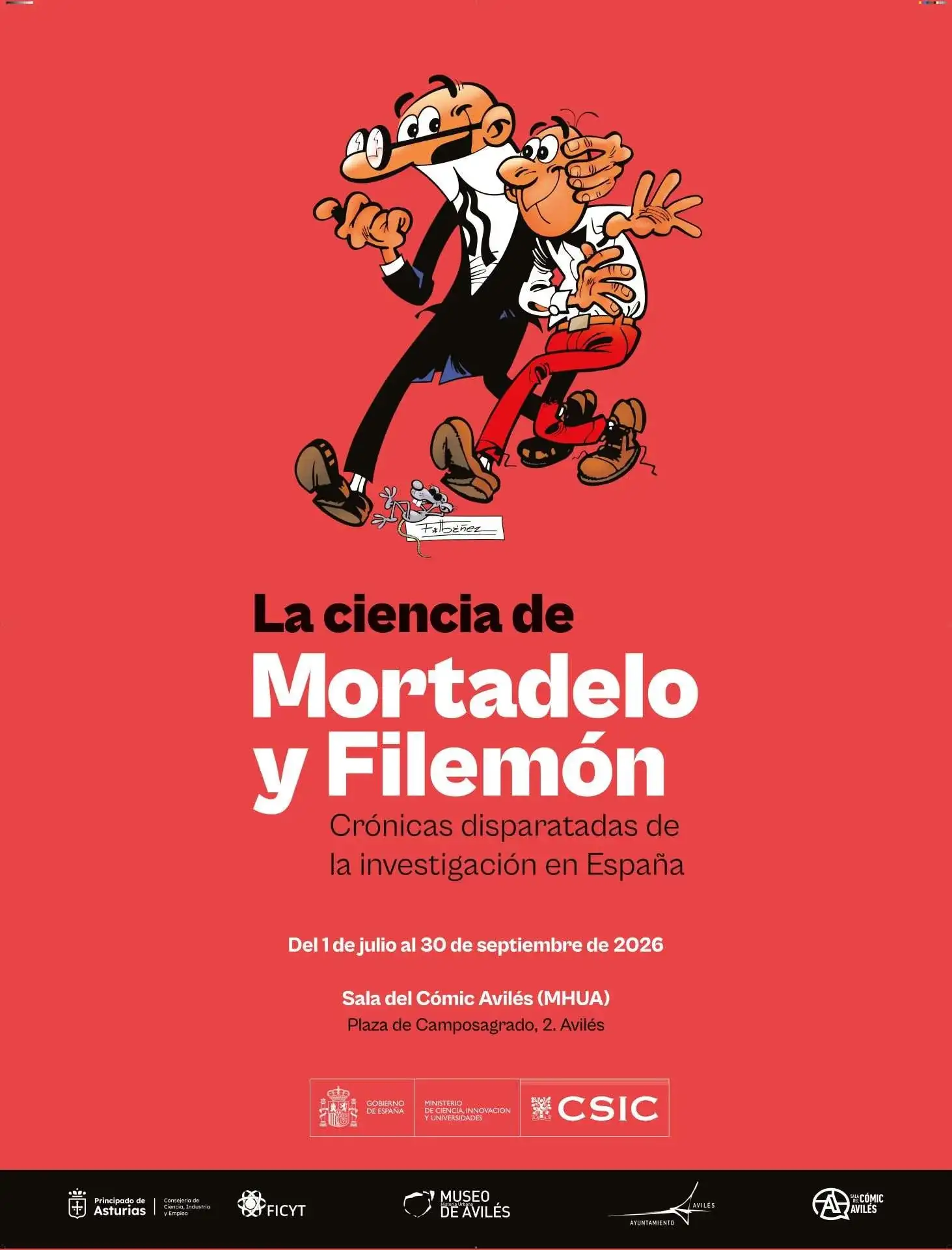 Mortadelo y filemón traerán ‘la ciencia’ y sus ‘crónicas disparatadas’ a avilés
