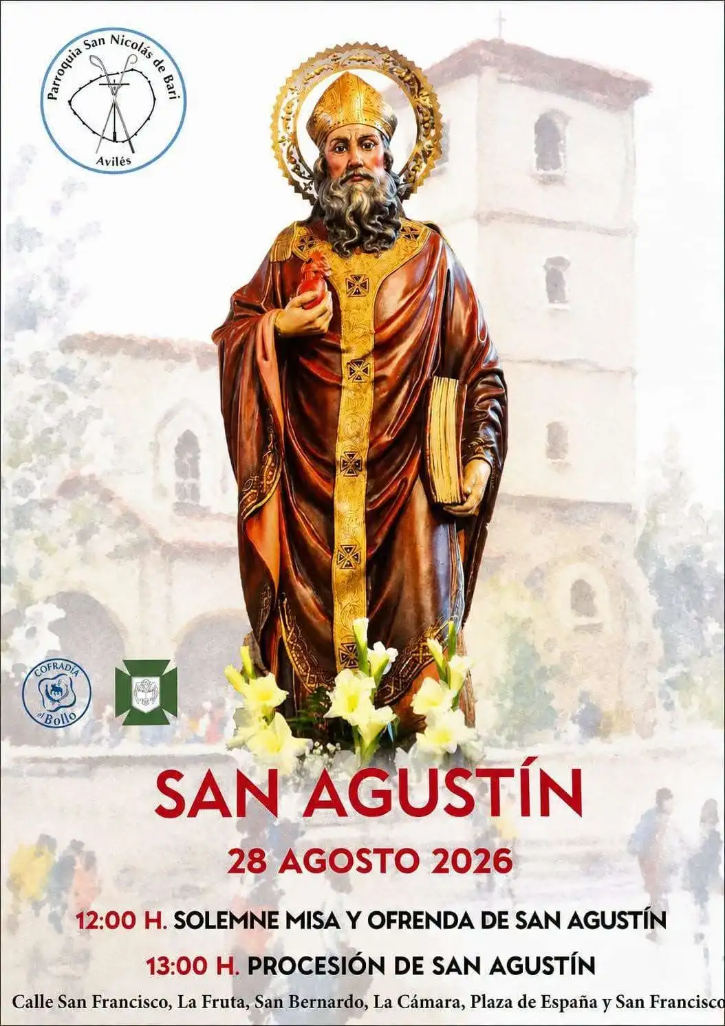 Santa Misa y procesión de San Agustín