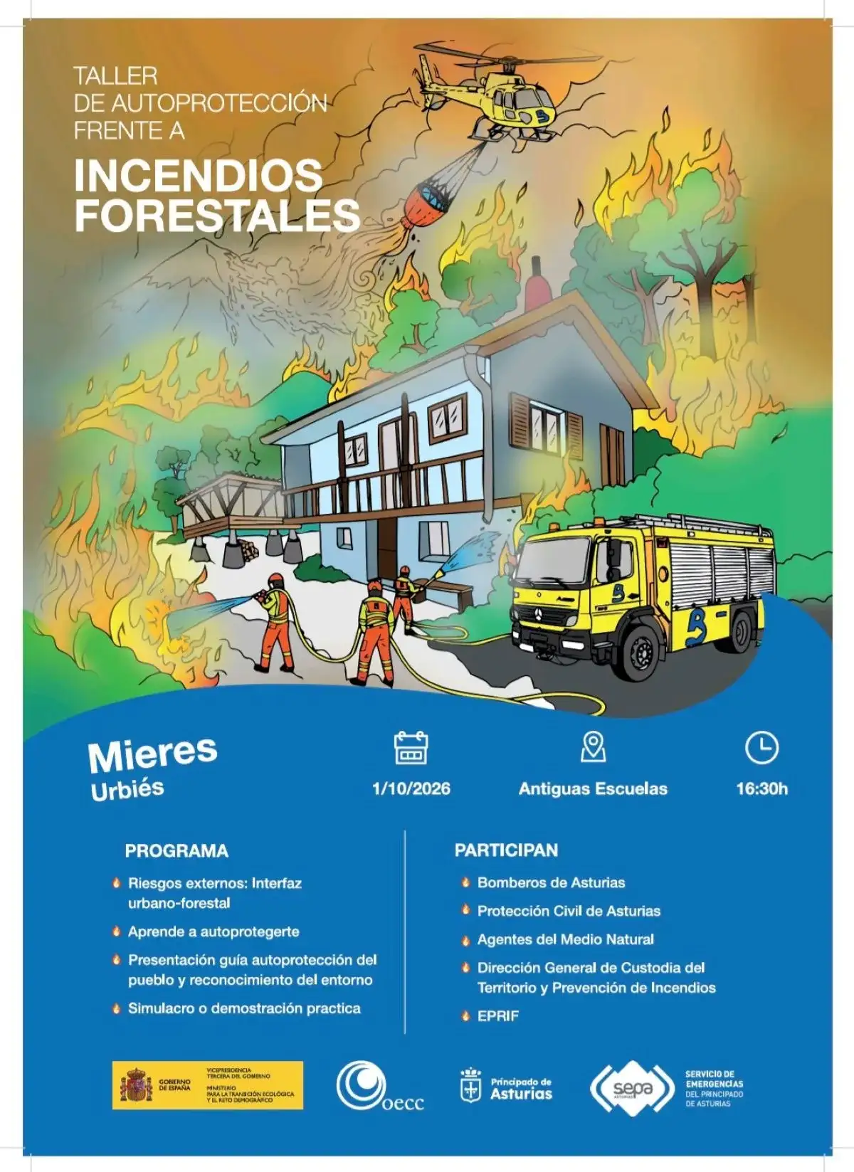 Taller de autoprotección frente a incendios forestales