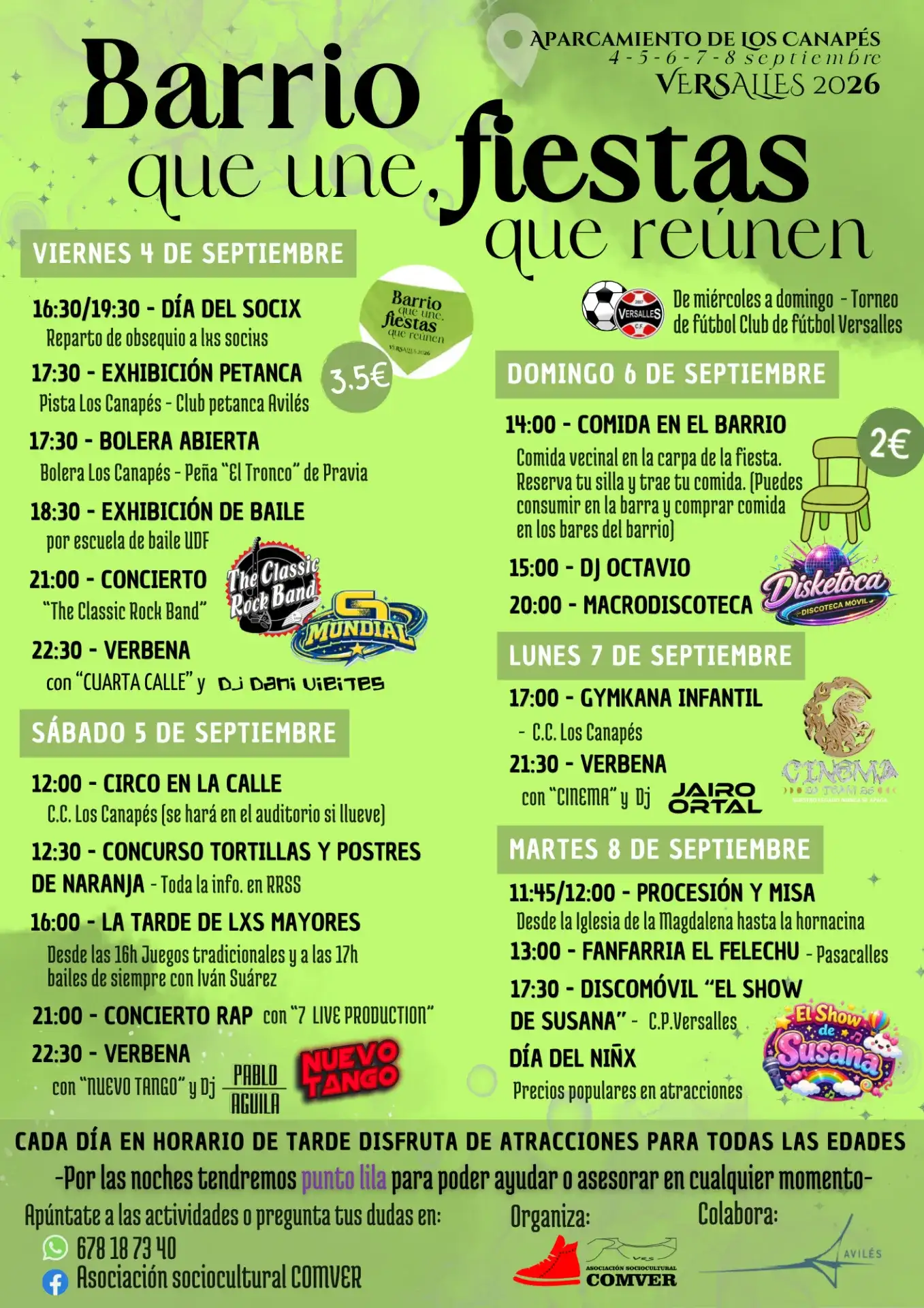 Fiestas de versalles 2026