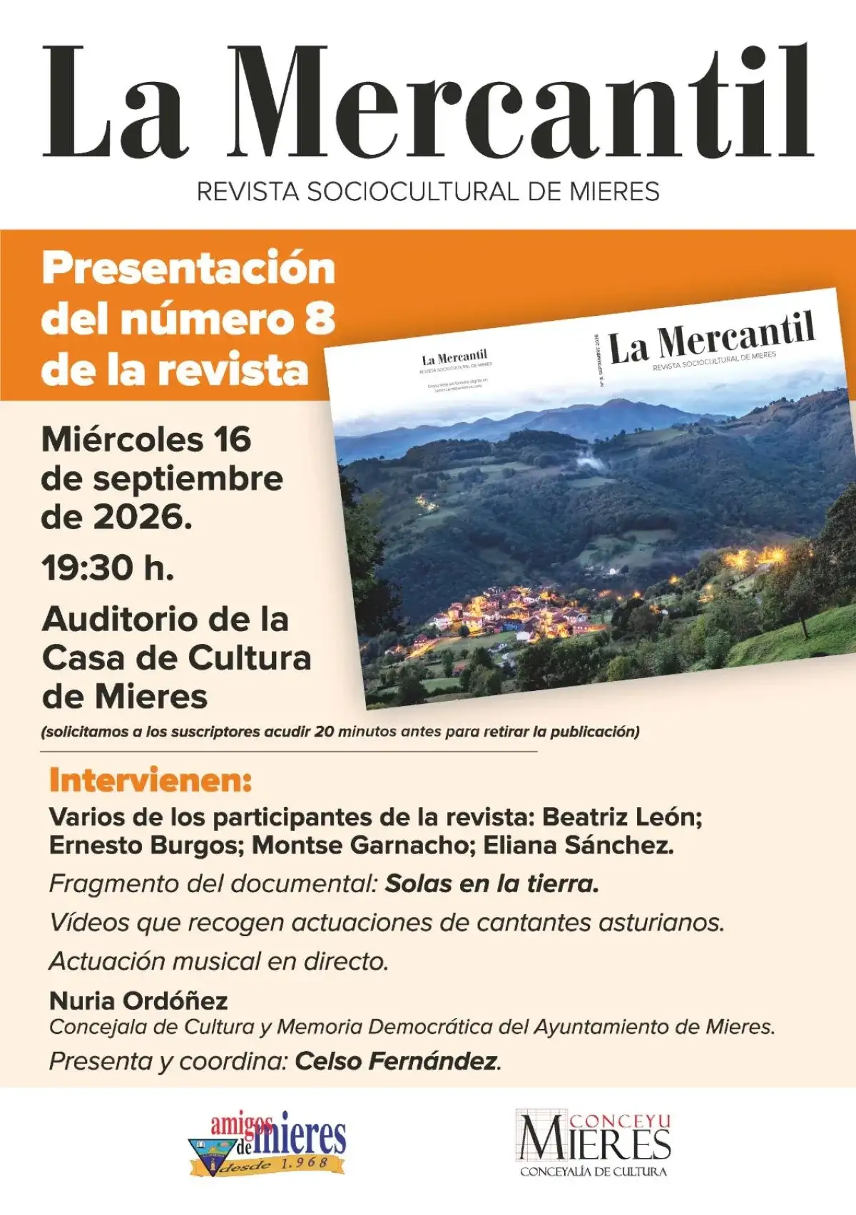 Presentación del número 8 de la revista “la mercantil”