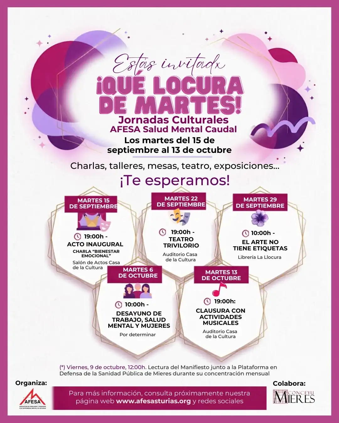 Clausura de las Jornadas de Salud Mental AFESA Caudal, con música