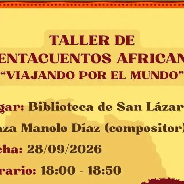 Taller de cuentacuentos africano: viajando por el mundo