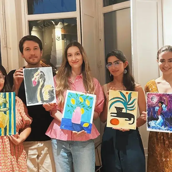 Taller de arte con acrílico: tema libre