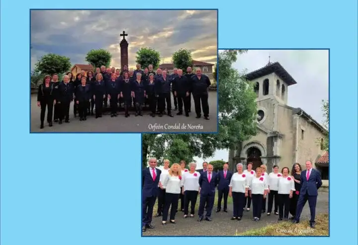El orfeón condal y el coro de argüelles protagonizan un concierto en la pola